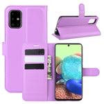 Per Galaxy A71 5G Litchi Texture Custodia protettiva a vibrazione orizzontale con supporto e slot per schede e portafoglio, For Galaxy A71 5G
