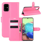 Per Galaxy A71 5G Litchi Texture Custodia protettiva a vibrazione orizzontale con supporto e slot per schede e portafoglio, For Galaxy A71 5G