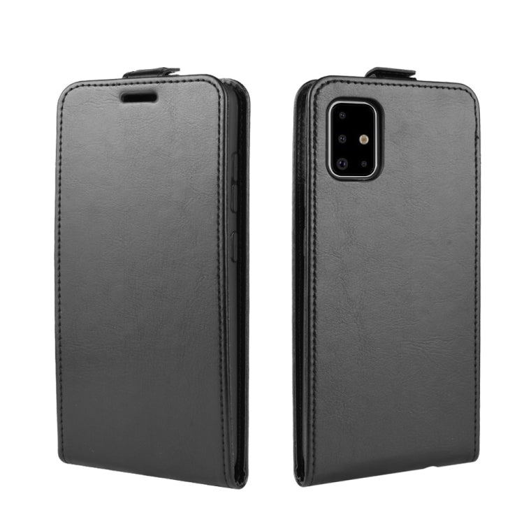 Per Galaxy A71 5G R64 Texture Custodia protettiva in pelle a vibrazione verticale singola con slot per schede e cornice per foto, For Galaxy A71 5G