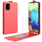Per Galaxy A71 5G R64 Texture Custodia protettiva in pelle a vibrazione verticale singola con slot per schede e cornice per foto, For Galaxy A71 5G
