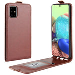 Per Galaxy A71 5G R64 Texture Custodia protettiva in pelle a vibrazione verticale singola con slot per schede e cornice per foto, For Galaxy A71 5G