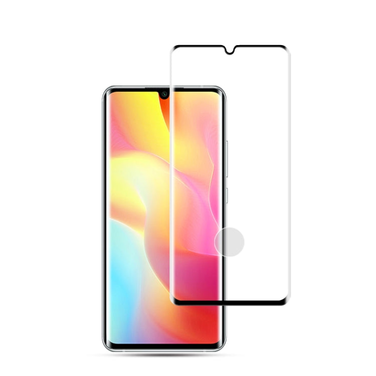 Pellicola in vetro temperato curvo a schermo intero mocolo 0,33 mm 9H 3D, For Xiaomi Note10 Pro / Note10 Lite