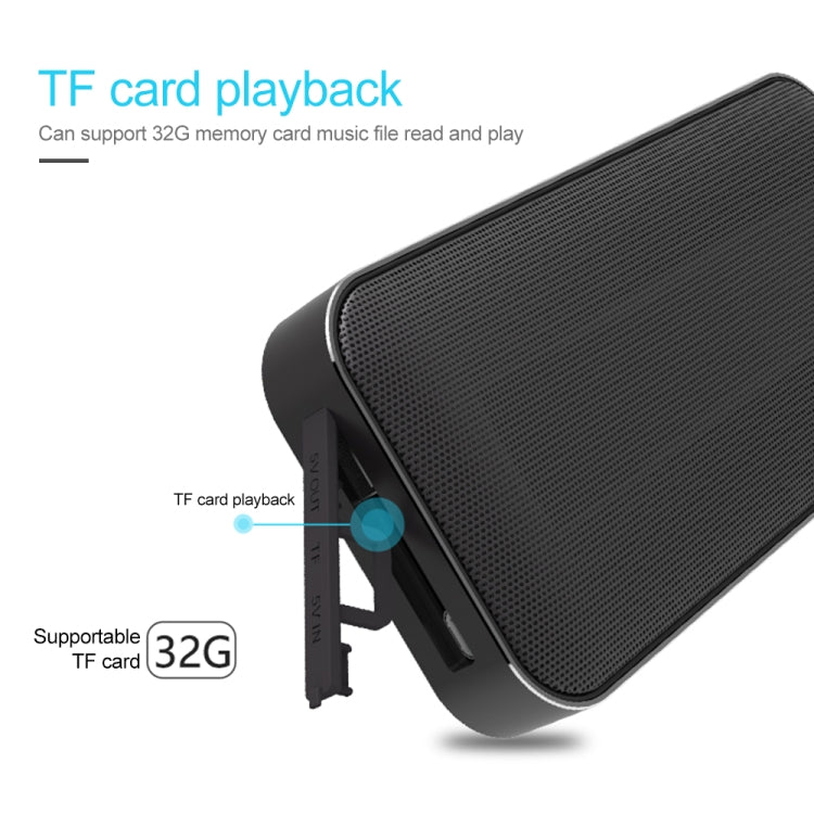 AEC BT-205 Altoparlante portatile senza fili Bluetooth Altoparlante musicale stereo Microfono incorporato, supporto TF Card