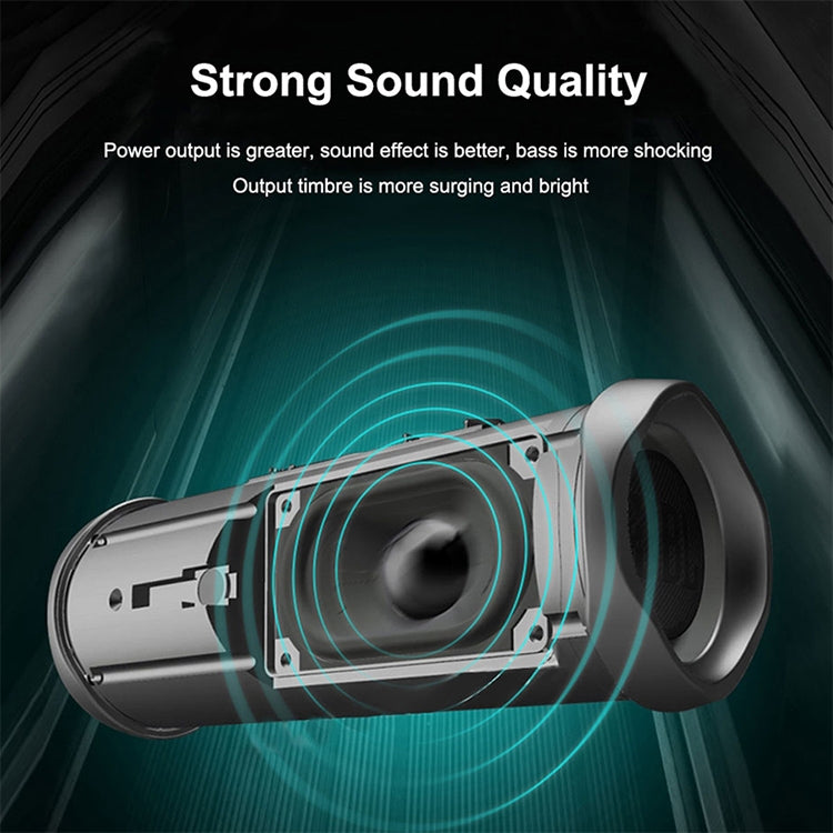 T&G TG191 Altoparlante Bluetooth impermeabile da 20 W Stereo a doppio diaframma Subwoofer Audio portatile Radio FM