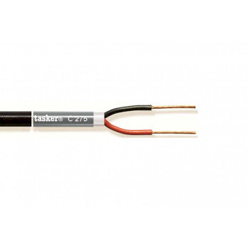 Speaker Cable on Reel 2x 1.50 mm² 100 m Black