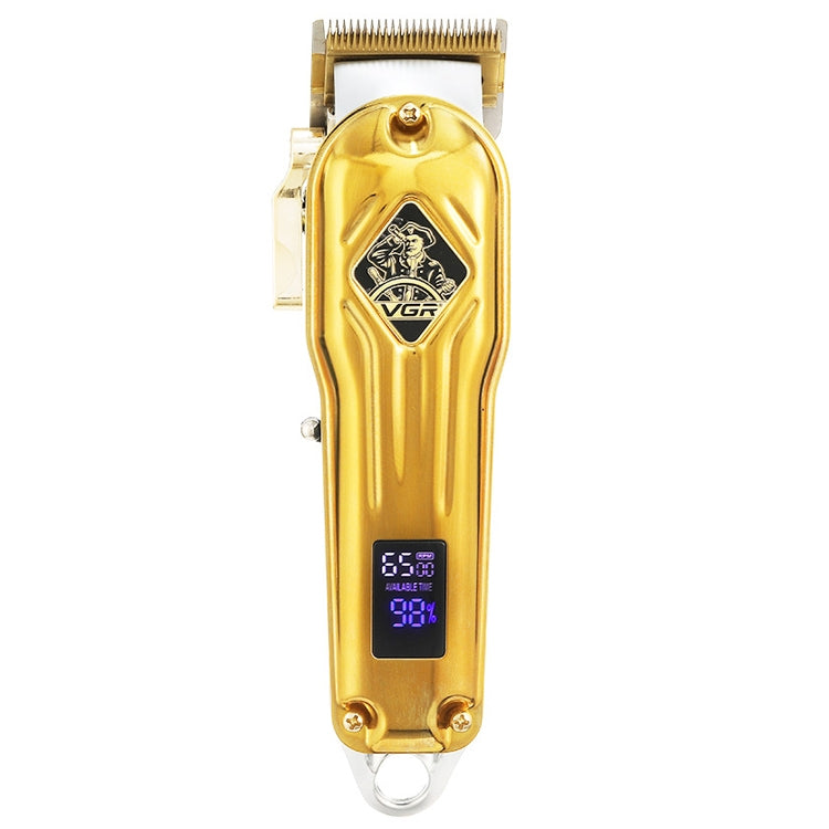 Tagliacapelli in metallo USB VGR V-267 da 10 W con display digitale a LED e regolazione a 5 marce, V-267 (Gold), V-267 (Silver)
