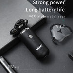Rasoio elettrico a tre reti USB VGR V-317 5W