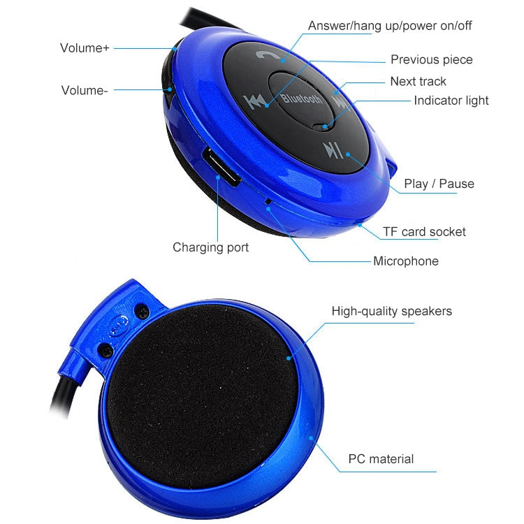 Lettore MP3 Bluetooth con cuffie wireless e radio FM