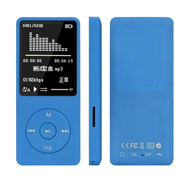 Schermo LCD portatile alla moda Radio FM Videogiochi Film Lettore MP3 MP4 Mini Walkman, 4GB, 8GB