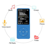 Lettore MP3 MP4 portatile con radio FM e schermo LCD 1,8"