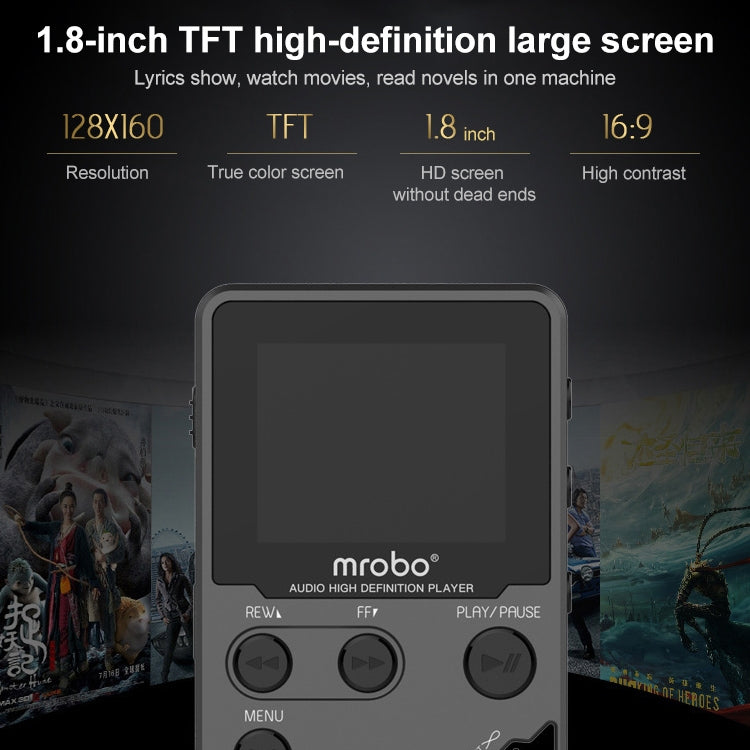 Lettore MP3 HIFI 1,8" metallo 8GB con radio FM