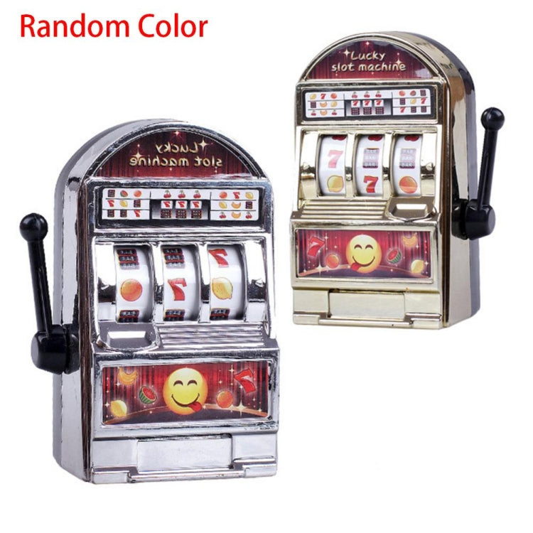 Mini Slot Machine Giocattolo Girevole Antistress Bambini Party Jackpot Scherzi Divertenti Gioca Giocattolo, Colore Casuale, Mini Slot Machine Toy