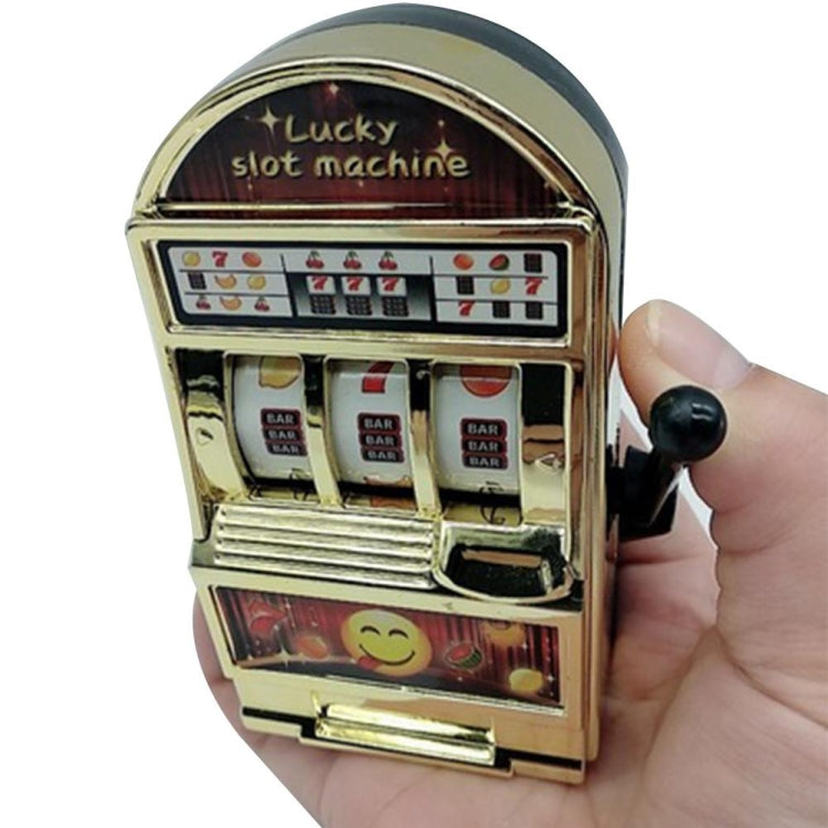 Mini Slot Machine Giocattolo Girevole Antistress Bambini Party Jackpot Scherzi Divertenti Gioca Giocattolo, Colore Casuale, Mini Slot Machine Toy