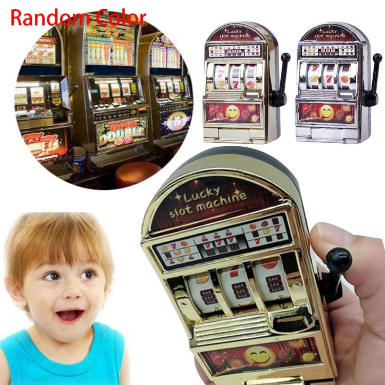 Mini Slot Machine Giocattolo Girevole Antistress Bambini Party Jackpot Scherzi Divertenti Gioca Giocattolo, Colore Casuale, Mini Slot Machine Toy