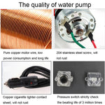 12V Lavatrice per auto Pistola Pompa Pulitore ad alta pressione Cura dell'auto Lavatrice portatile Dispositivo automatico per la pulizia elettrica, High Pressure Cleaner
