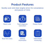 Nuovo OBD V2.1 mini ELM327 OBD2 Bluetooth Auto Scanner OBDII 2 Auto ELM 327 Tester Strumento diagnostico per Android Windows Symbian, Bluetooth Auto Scanner