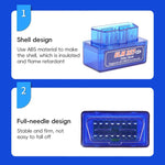 Nuovo OBD V2.1 mini ELM327 OBD2 Bluetooth Auto Scanner OBDII 2 Auto ELM 327 Tester Strumento diagnostico per Android Windows Symbian, Bluetooth Auto Scanner