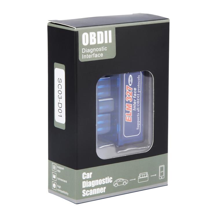 Nuovo OBD V2.1 mini ELM327 OBD2 Bluetooth Auto Scanner OBDII 2 Auto ELM 327 Tester Strumento diagnostico per Android Windows Symbian, Bluetooth Auto Scanner