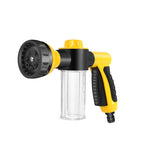Lavatrice per auto in schiuma automatica multifunzione portatile professionale Ugello in schiuma di lavaggio per pulizia con pistola ad acqua ad alta pressione di 3 gradi, Green, Yellow, Black