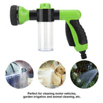 Lavatrice per auto in schiuma automatica multifunzione portatile professionale Ugello in schiuma di lavaggio per pulizia con pistola ad acqua ad alta pressione di 3 gradi, Green, Yellow, Black