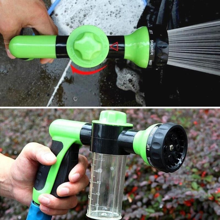 Lavatrice per auto in schiuma automatica multifunzione portatile professionale Ugello in schiuma di lavaggio per pulizia con pistola ad acqua ad alta pressione di 3 gradi, Green, Yellow, Black