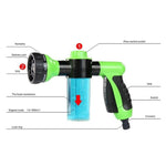 Lavatrice per auto in schiuma automatica multifunzione portatile professionale Ugello in schiuma di lavaggio per pulizia con pistola ad acqua ad alta pressione di 3 gradi, Green, Yellow, Black