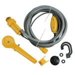 Doccia da viaggio da campeggio con presa per auto elettrica portatile da 12V, Camping Travel Shower