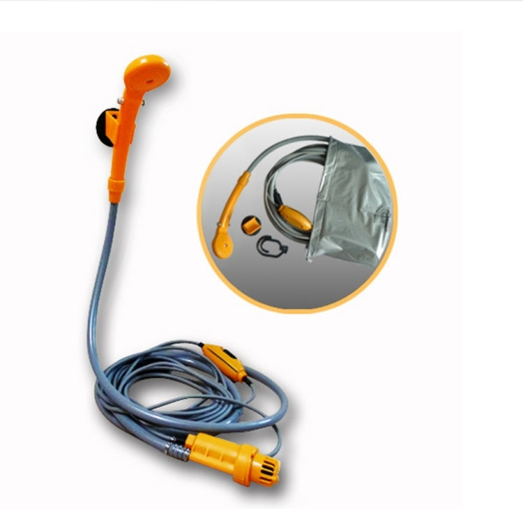 Doccia da viaggio da campeggio con presa per auto elettrica portatile da 12V, Camping Travel Shower
