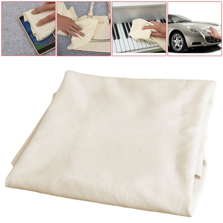 Asciugamani per la pulizia dell'auto in pelle di camoscio naturale, panno per asciugare, Washing Cloth