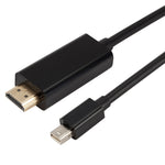 Cavo adattatore DisplayPort DP a HDMI 1080P HD Cavo Display Port da 1,8 M a HDMI Cavo connettore video 1080P per PC Notebook, Mini DP to HDMI