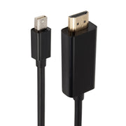 Cavo adattatore DisplayPort DP a HDMI 1080P HD Cavo Display Port da 1,8 M a HDMI Cavo connettore video 1080P per PC Notebook, Mini DP to HDMI