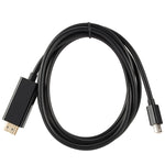 Cavo adattatore DisplayPort DP a HDMI 1080P HD Cavo Display Port da 1,8 M a HDMI Cavo connettore video 1080P per PC Notebook, Mini DP to HDMI