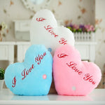 Cuscino giocattolo in peluche leggero a forma di lettera inglese a forma di cuore