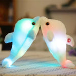 Cuscino per cuscino luminoso a LED luminoso con bambola di delfino creativo da 32 cm