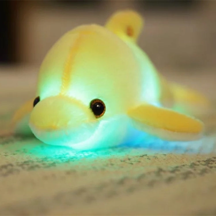 Cuscino per cuscino luminoso a LED luminoso con bambola di delfino creativo da 32 cm
