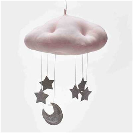 Decorazione per feste mobili da soffitto per cameretta dei bambini Nuvole Luna Stelle Decorazioni da appendere Decorazione per la camera dei bambini per la biancheria da letto del bambino