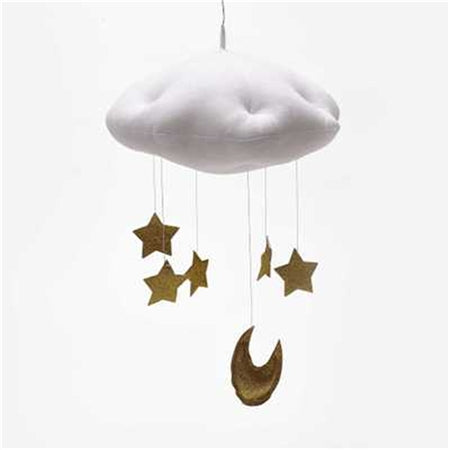 Decorazione per feste mobili da soffitto per cameretta dei bambini Nuvole Luna Stelle Decorazioni da appendere Decorazione per la camera dei bambini per la biancheria da letto del bambino