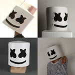 Casco per costume cosplay per DJ per adulti, maschera per marshmallow alla moda per feste di Halloween, night club, DJ Cosplay Helmet