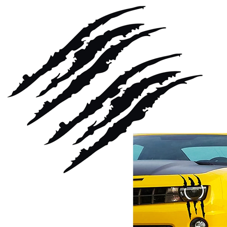 Adesivo riflettente per auto Mostro Scratch Stripe Segni di artigli Decorazione faro auto per auto Decalcomania in vinile Adesivi per auto, Dimensioni: 40X12 cm