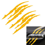 Adesivo riflettente per auto Mostro Scratch Stripe Segni di artigli Decorazione faro auto per auto Decalcomania in vinile Adesivi per auto, Dimensioni: 40X12 cm