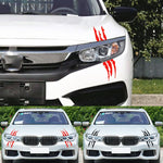 Adesivo riflettente per auto Mostro Scratch Stripe Segni di artigli Decorazione faro auto per auto Decalcomania in vinile Adesivi per auto, Dimensioni: 40X12 cm