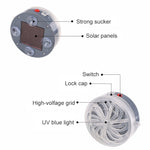 Repellente per zanzare ad energia solare per la casa, insetti, parassiti, lampada a luce UV, per esterni, interni, insetti, zapper, repellente per zanzare, Zapper Repellent