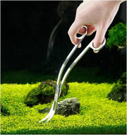 Strumento per erba acquatica Forbici a forma di onda in acciaio inossidabile per acquario Pinzette allungate, Wave Shaped Scissors