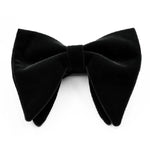 Accessori per abbigliamento con papillon grande a doppio strato in velluto da uomo