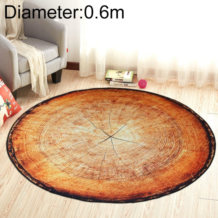 Tappetino per bagno, soggiorno, motivo ad anello di crescita 3D, tappetino per decorazioni per la casa, Diameter about 0.4m, Diameter about 0.6m, Diameter about 0.8m, Diameter about 1m, Diameter about 1.2m