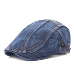 Berretto in denim lavato con cuciture da uomo/donna, Adjustable
