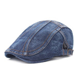 Berretto in denim lavato con cuciture da uomo/donna, Adjustable