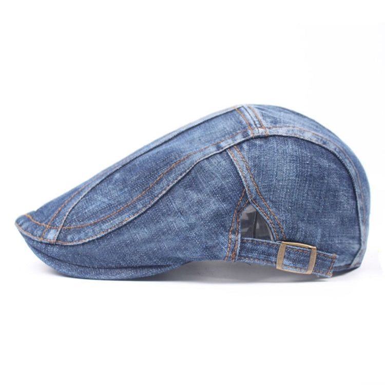 Berretto in denim lavato con cuciture da uomo/donna, Adjustable
