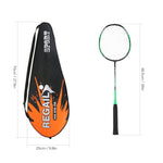 REGAIL 8019 Racchetta da badminton resistente in carbonio 2 in1 con borsa tote