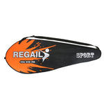 REGAIL 8019 Racchetta da badminton resistente in carbonio 2 in1 con borsa tote